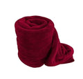 Wavva Plain Polar Lightweight Fleece 1 Single Bed Blankets (Pack of 1) Made with Soft Material (Red, Reversible)