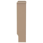 vidaXL MDF Radiator Cover, Versatile Design with Adjustable Length, Extra Storage Shelf, Sturdy, Durable Modern Cross Slats - Brown