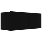 vidaXL TV Cabinet Set 6 Piece Home Living Room Bedroom Furniture HiFi Stereo Cabinet TV Stand Media Unit Entertainment Center Engineered Wood Black
