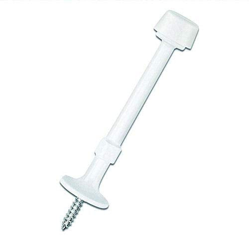 10 Pack - Designers Impressions White Lite Duty Rigid Door Stop : 7778