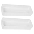 Maximize Kitchen Drawer Space: Large Capacity White Cutlery Organizer & Silverware Divider (2Pack)