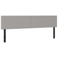 Vidaxl Set Of 2 Light Gray Fabric Headboards 31.5"X2"X30.7"/34.6" - Classic Design, Sturdy Build, Perfect Dimensions For Most Bed Frames