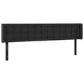 Vidaxl Headboard, Upholstered Headboard For Bed Home, Bed Headboard With Ears, Bedroom Furniture, Black 79.9"X6.3"X30.7"/34.6" Faux Leather