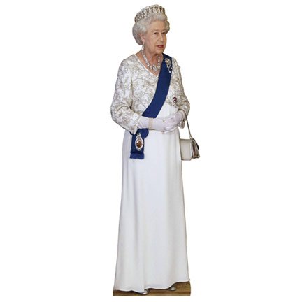 H10122 Queen Elizabeth II Cardboard Cutout Standup