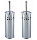 Stainless Steel Toilet Brush And Holder (2 Piece) (Material: Stainless Steel & Nylon)