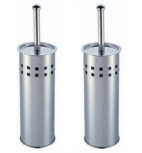 Stainless Steel Toilet Brush And Holder (2 Piece) (Material: Stainless Steel & Nylon)