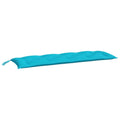 vidaXL 100% Polyester Oxford Fabric Garden Bench Cushion, 59.1x19.7x2.8, Turquoise Waterproof Cushion with Hollow Fiber Filling,