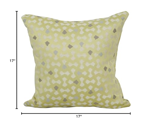 Blazing Needles Square Polyester Jacquard Throw Pillows, 17", Talamols Pineap 4 Count