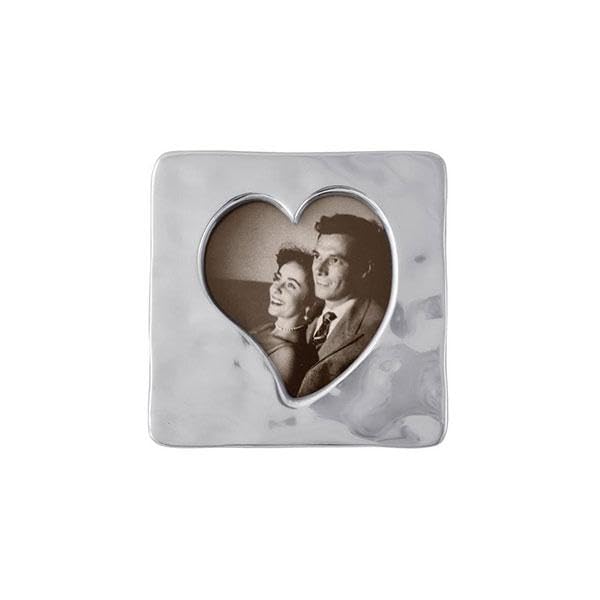 MARIPOSA 1370 Square Open Heart Frame, Small, Silver