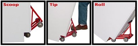 Fastcap Speedollie 250-Pound Capacity Speed-Dolly, Red