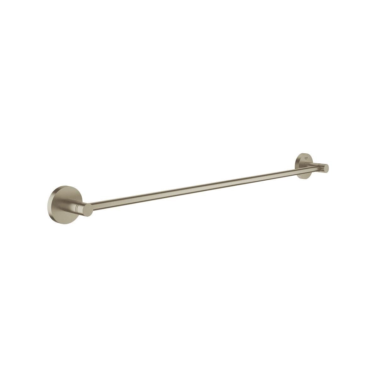 Grohe 40366EN1 Essentials 24 in. Towel-Bar, Brushed Nickel InfinityFinish
