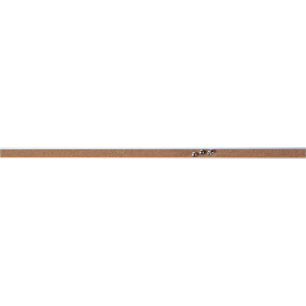 Lorell Cork Bulletin Bar, 18', Self-Sealing Strip, Aluminum (Llr49532)
