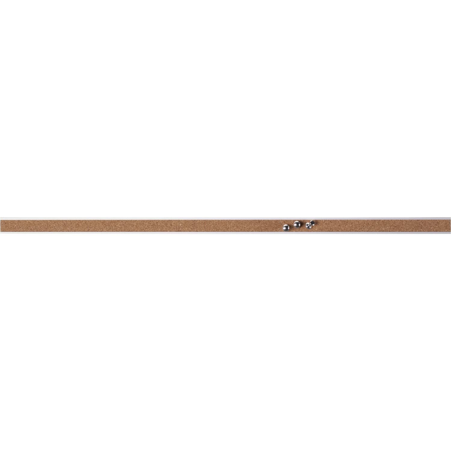 Lorell Cork Bulletin Bar, 18', Self-Sealing Strip, Aluminum (Llr49532)