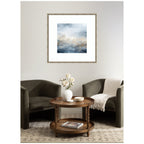 Tonal Abstract Oceanic Nautical Serenity Blue by The Creative Bunch Studio Framed Wall Art Print