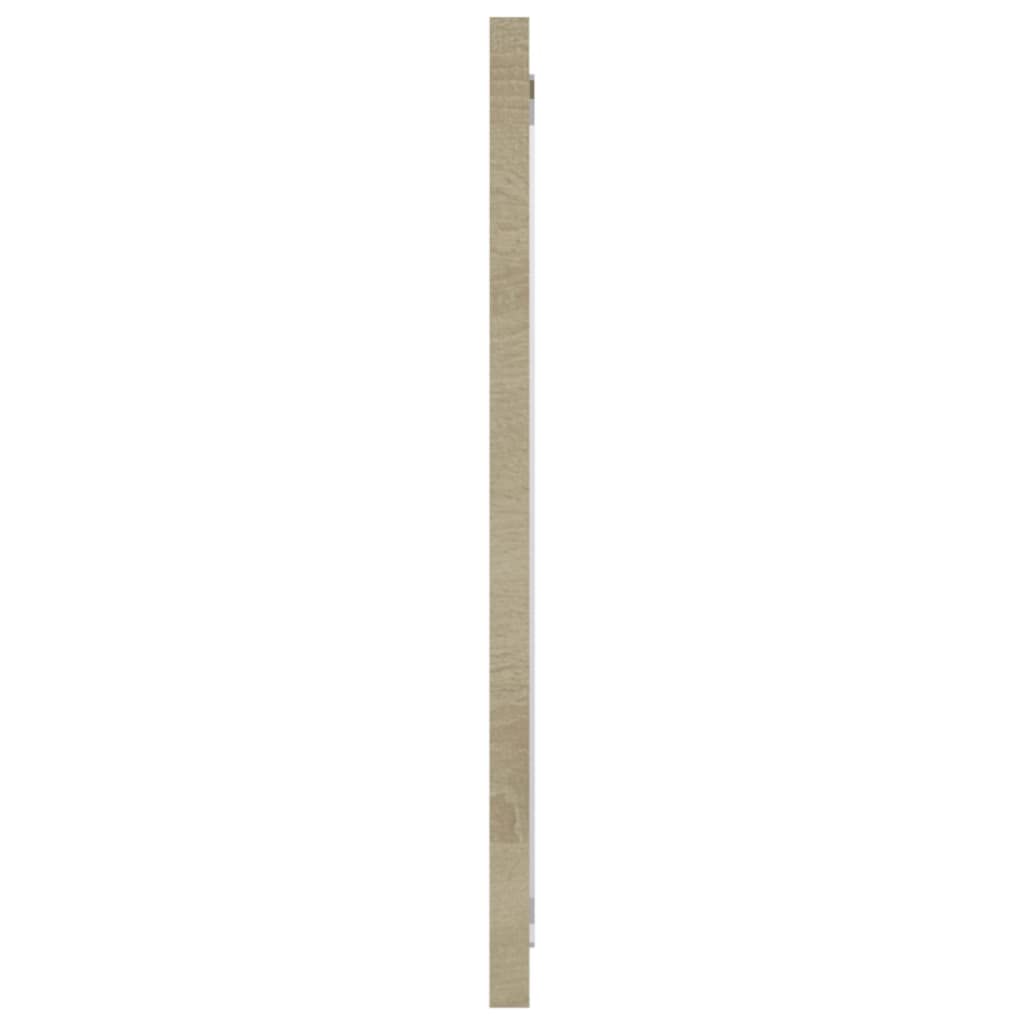 vidaXL Bathroom Mirror Vanity Unit Washroom Wall Furniture Home Decor Interior Hallway Bedroom Laundry Room Dressing 31.5" Sonoma Oak Engineered Wood