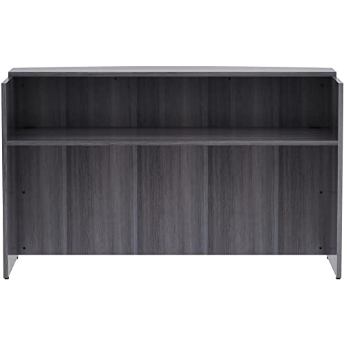 Lorell Weathered Charcoal Laminate Desking - 72" x 36" x 42.5"