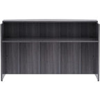 Lorell Weathered Charcoal Laminate Desking - 72" x 36" x 42.5"