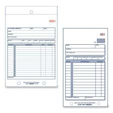 Rediform-Blueline 5L350 5-1/2' X 7-7/8' Carbonless Triplicate Sales Book
