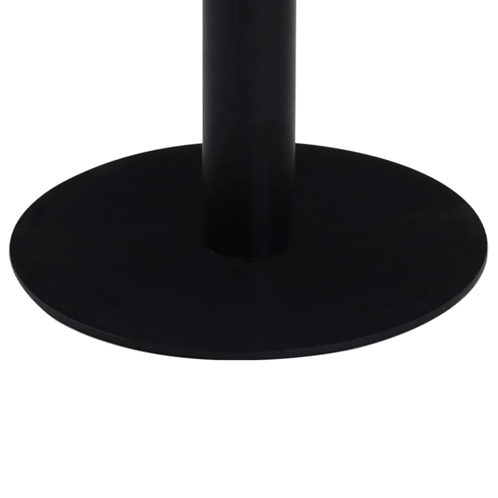 Vidaxl Bistro Table With Modern Style, Dark Brown Round Mdf Top With Wood Grain Pattern, Ideal For Restaurants, Cafes Or Home, 23.6" Diameter