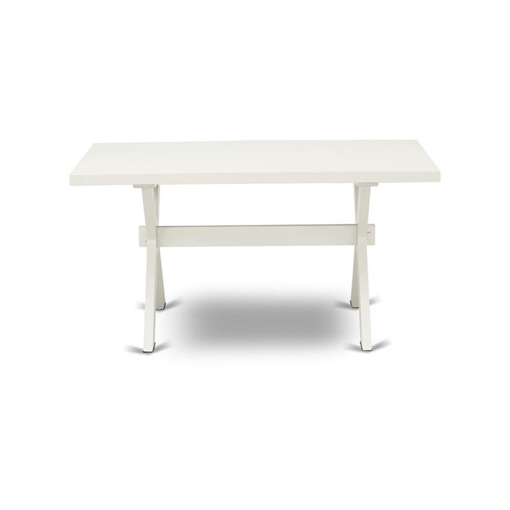 East West Furniture Xt026 X-Style Modern Dining Table - A Rectangle Kitchen Table Top With Stylish Legs, 36X60 Inch, Multi-Color