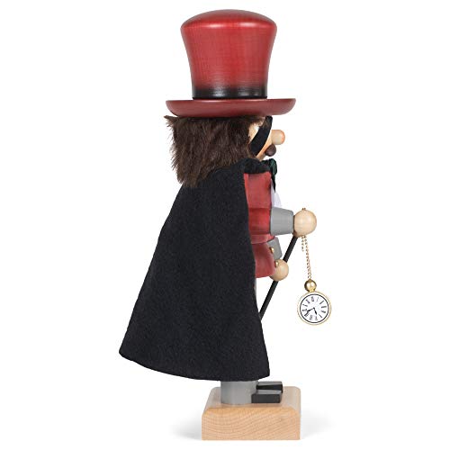 Mysterious Red Magician Nutcracker 11 X 4 Wood Decorative Tabletop Figurine