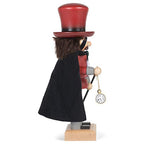 Mysterious Red Magician Nutcracker 11 X 4 Wood Decorative Tabletop Figurine