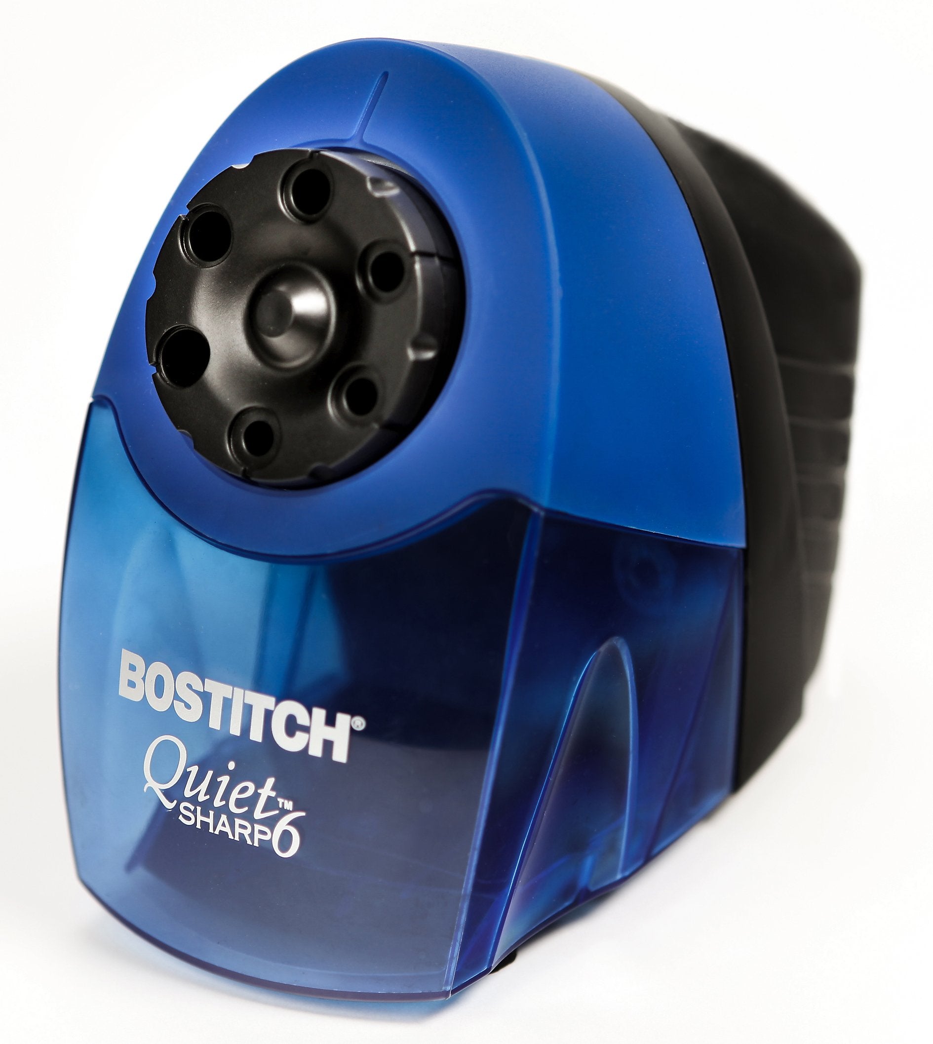 Stanley Bostitch Quietsharp 6 Classroom Electric Pencil Sharpener, 6-Holes, Blue (Eps10Hc)