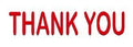 Thank You - Red Office Pre-Ink Rubber Stock Stamp