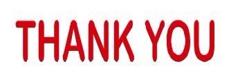 Thank You - Red Office Pre-Ink Rubber Stock Stamp