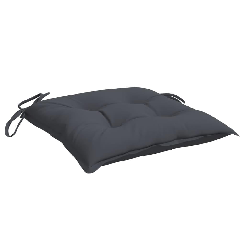 Vidaxl Chair Cushion 2 Pcs, Non Slip Outdoor Chair Cushion For Patio Furniture, Water Repellent Outdoor Seat Cushion, Anthracite