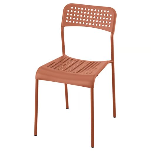 Marias Kommerce Sandsberg Chair, Red Modern Dining/Study Chair For Home, Office & Living Room
