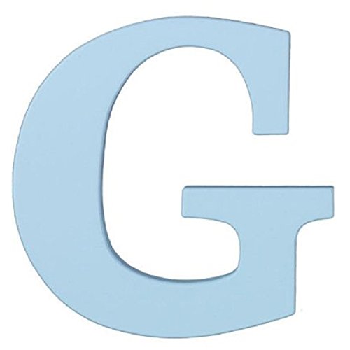 8-Inch Wall Hanging Wood Letter G Sky
