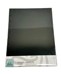 Talia Discbound Notebook Refills (Blank Pages (Black), Midsize (7.5In X 9.75In))