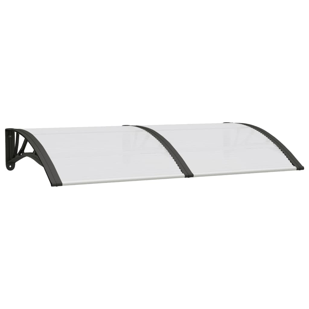 vidaXL Door Canopy, Front Door Canopy for Protection, Porch Canopy for Outdoor, Weather-Resistant Polycarbonate Cover, 59.1x31.5