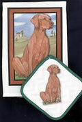 Vizsla Dish Towel & Potholder