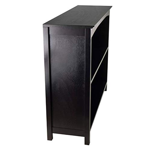Ergode Terrace Storage Shelf/Bookcase Collection | 3-Tier | 37' Wide | Dark Espresso Finish | Solid & Composite Wood | Stylish Storage Solution (92429-VV)