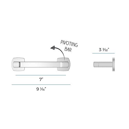 Pfister Deckard Wall Mounted Toilet Paper Holder Polished Chrome Bphda1C