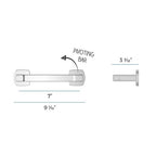 Pfister Deckard Wall Mounted Toilet Paper Holder Polished Chrome Bphda1C