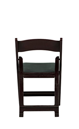 Commercial Seating Products Resin Red Mahogany Folding Chairs, 1-Pack