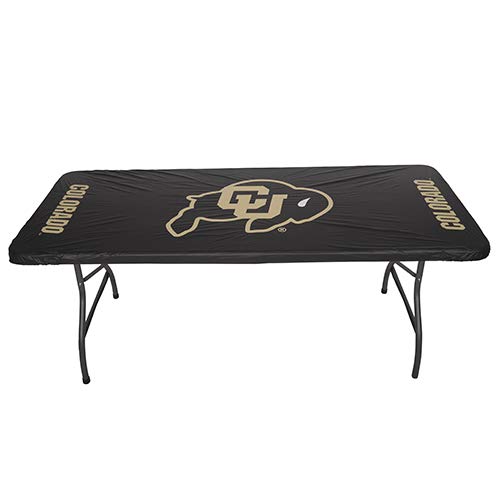 Collegiate Kwik-Covers Rectangle Plastic Table Covers, Bundle Of 2 (University Of Colorado, 6')
