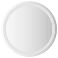 vidaXL LED Bathroom Mirror with Lights - Round Wall-Mounted Glass Decorative Mirror with Convenient USB Interface and IP65 Water