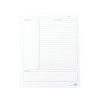 Staples Arc Notebook Project Planner Filler Paper, Letter-Sized, White, 50 Sheets
