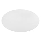 Modway Lippa 78" Oval-Shaped Mid-Century Modern Dining Table With White Wood Top And Gold Base