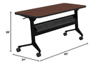 Safco Products Flip-N-Go Training Table, Regal Mahogany