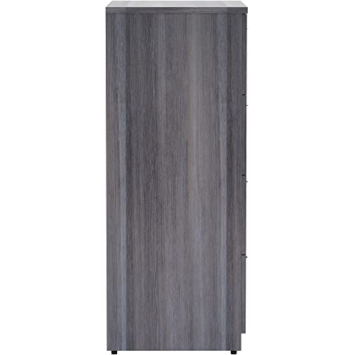 Lorell Weathered Charcoal 4-Drawer Lateral File