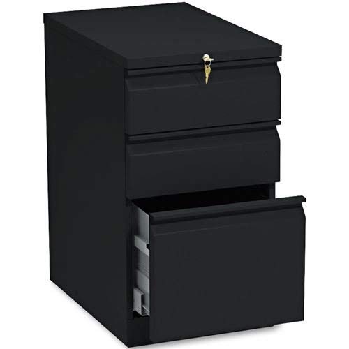 Hon Brigade 1 File & 2 Box Drawers Mobile Storage Pedestal File In Black