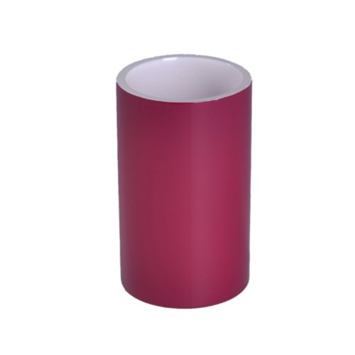 Gedy Yu98-53 Yucca Tumbler, 1' L X 2.77' W, White, Ruby Red