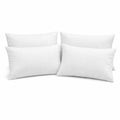 12 x 20 Pillow Inserts Set of 4 - Rectangular Cushion Forms with Resilient Polyester Fill, Soft Support for Sofa, Bed & Lumbar C
