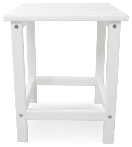 Polywood Ect18Wh Long Island 18' Side Table, White