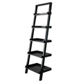 Ergode Contemporary Aaron A-Frame Shelf - 30.1" Width, 12.1" Depth - Solid Wood Frame - 3-Tier Design - 50 lbs Load Capacity - Sleek Black Finish (29553-VV)